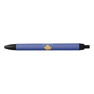 Bolígrafo De Tinta Negra Bandera de Kosovo