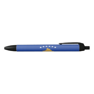 Bolígrafo De Tinta Negra Bandera de Kosovo