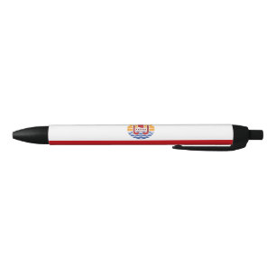 Bolígrafo De Tinta Negra Bandera de la Polinesia Francesa