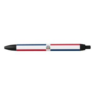 Bolígrafo De Tinta Negra Bandera de la República Dominicana