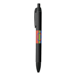 Bolígrafo De Tinta Negra Bandera de Laponia (Navidades) (Sami) (Laplander)