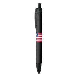 Bolígrafo De Tinta Negra Bandera de Liberia (Liberia)