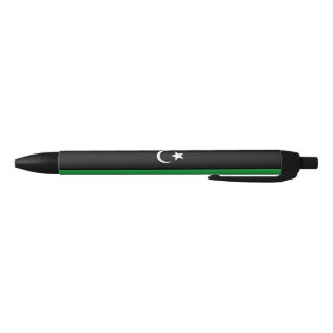 Bolígrafo De Tinta Negra Bandera de Libia
