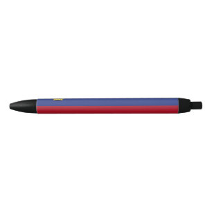 Bolígrafo De Tinta Negra Bandera de Liechtenstein