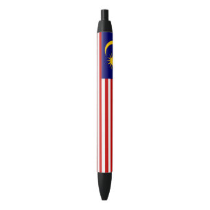 Bolígrafo De Tinta Negra Bandera de Malasia