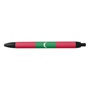 Bolígrafo De Tinta Negra Bandera de Maldivas