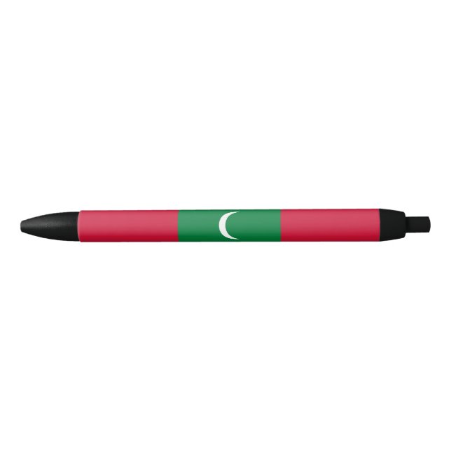 Bolígrafo De Tinta Negra Bandera de Maldivas (Anverso)