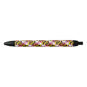 Bolígrafo De Tinta Negra Bandera de Maryland
