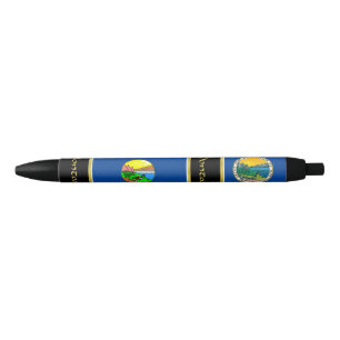 Bolígrafo De Tinta Negra Bandera de Montana