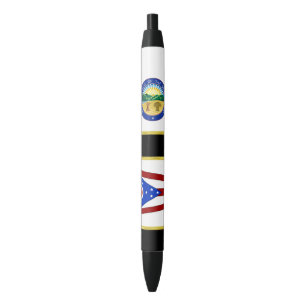 Bolígrafo De Tinta Negra Bandera de Ohio