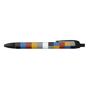 Bolígrafo De Tinta Negra Bandera de Orgullo Friki