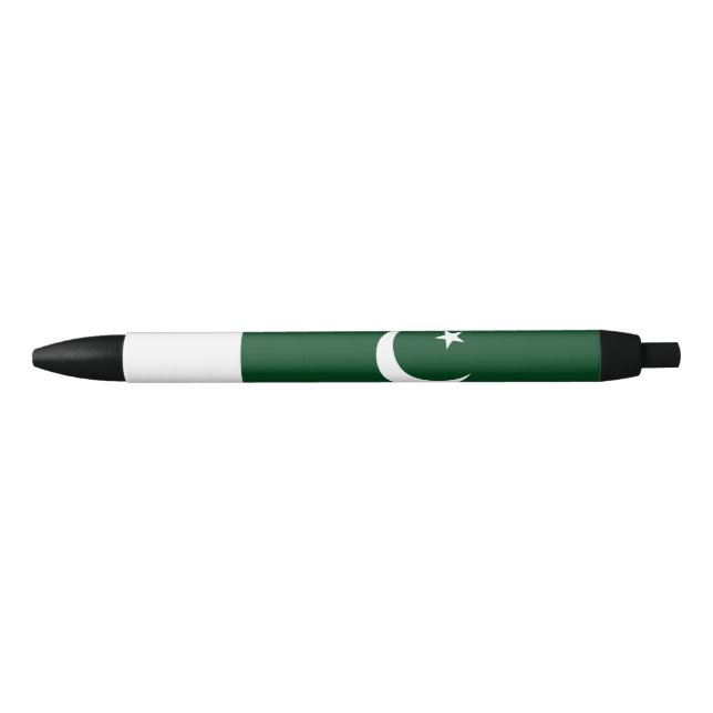 Bolígrafo De Tinta Negra Bandera de Pakistán (Anverso)