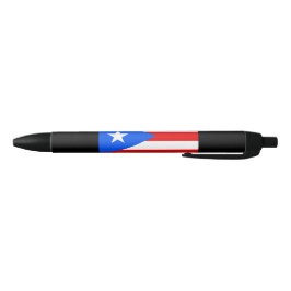 Bolígrafo De Tinta Negra Bandera de Puerto Rico
