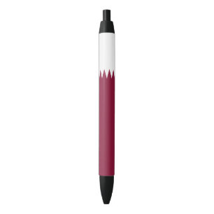 Bolígrafo De Tinta Negra Bandera de Qatar