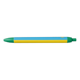 Bolígrafo De Tinta Negra Bandera de Ruanda