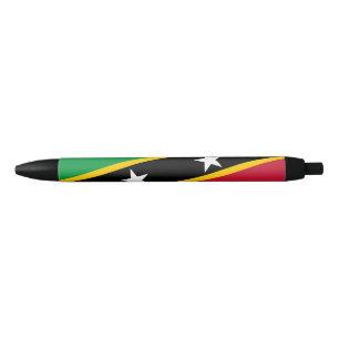 Bolígrafo De Tinta Negra Bandera de San Cristóbal y Nieves