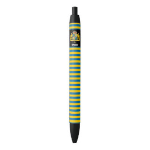 Bolígrafo De Tinta Negra Bandera de Suecia Lindo Patriótico