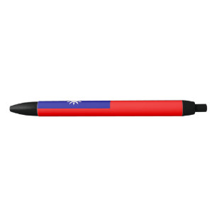 Bolígrafo De Tinta Negra Bandera de Taiwán