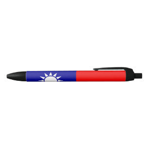 Bolígrafo De Tinta Negra Bandera de Taiwán