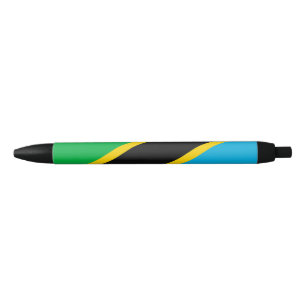 Bolígrafo De Tinta Negra Bandera de Tanzania