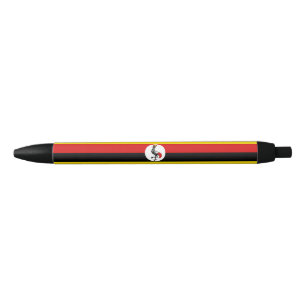 Bolígrafo De Tinta Negra Bandera de Uganda