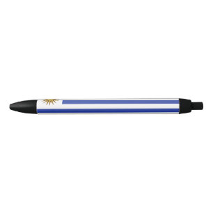 Bolígrafo De Tinta Negra Bandera de Uruguay