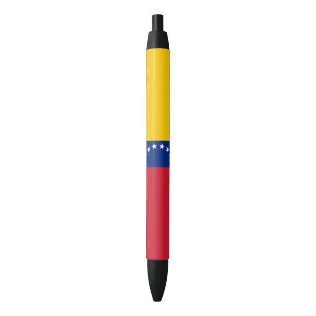 Bolígrafo De Tinta Negra Bandera de Venezuela (Frente vertical)