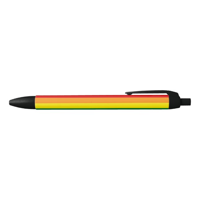 Bolígrafo De Tinta Negra Bandera del arco iris (LGBT) (Parte superior)