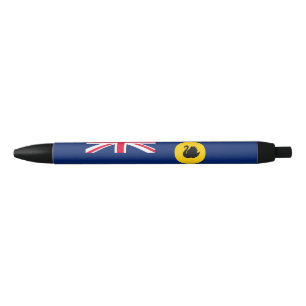 Bolígrafo De Tinta Negra Bandera del Estado de Australia Occidental