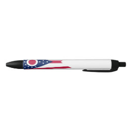 Bolígrafo De Tinta Negra Bandera del estado de Ohio