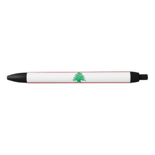 Bolígrafo De Tinta Negra Bandera del Líbano