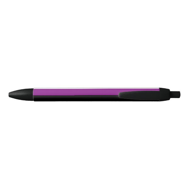 Bolígrafo De Tinta Negra Bandera del orgullo de asexualidad (Reverso)