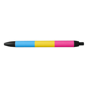 Bolígrafo De Tinta Negra Bandera del orgullo pansexual LGBTQ