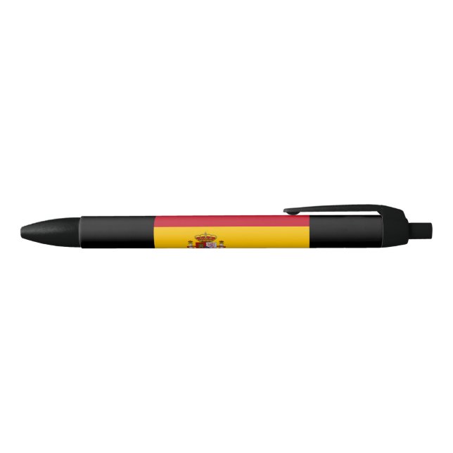 Bolígrafo De Tinta Negra Bandera española (España) (Parte superior)