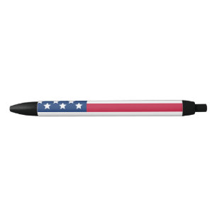 Bolígrafo De Tinta Negra Bandera estadounidense