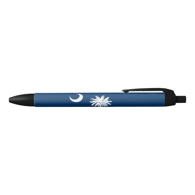 Bolígrafo De Tinta Negra Bandera Estatal de Carolina del Sur (Parte superior)