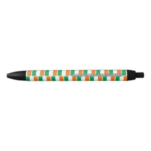 Bolígrafo De Tinta Negra BANDERA IRELAND Patriótica Personalizada