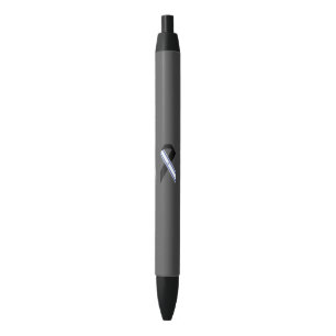 Bolígrafo De Tinta Negra Bandera israelí lazo negro gris oscuro