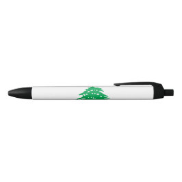 Bolígrafo De Tinta Negra Bandera Libanesa (Bandera del Líbano)