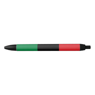 Bolígrafo De Tinta Negra Bandera panafricana de la UNIA
