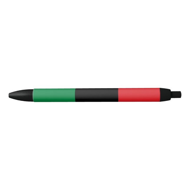 Bolígrafo De Tinta Negra Bandera Panafricana de la UNIA (Anverso)