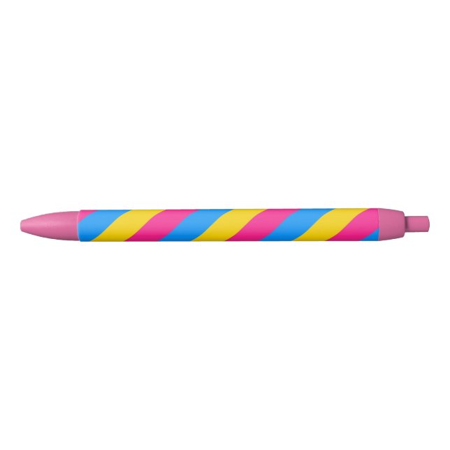 Bolígrafo De Tinta Negra Bandera Pansexual del orgullo (Anverso)