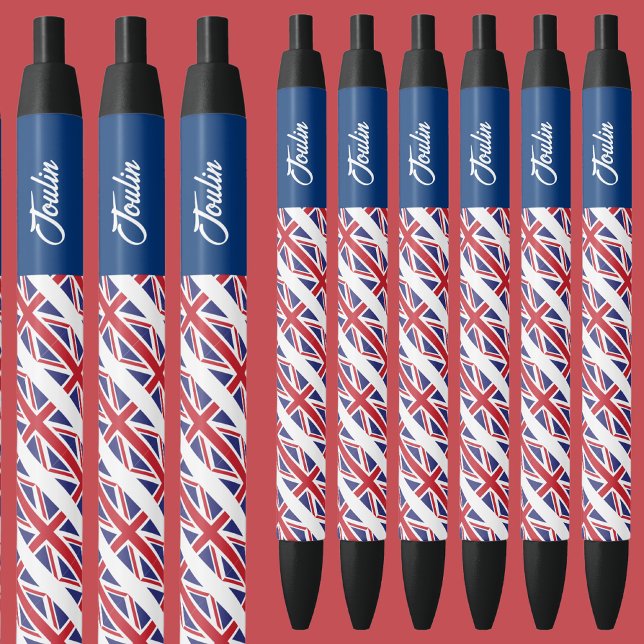 Bolígrafo De Tinta Negra Bandera personalizada del Reino Unido (Subido por el creador)