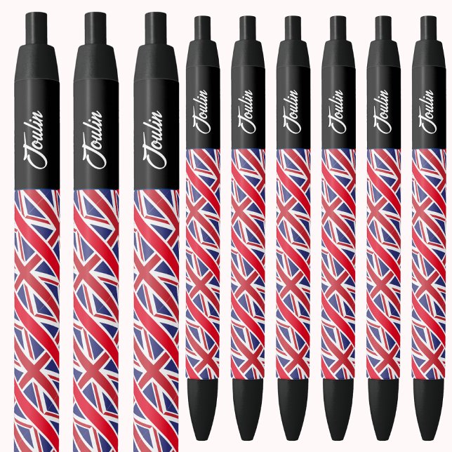 Bolígrafo De Tinta Negra Bandera personalizada del Reino Unido (Subido por el creador)