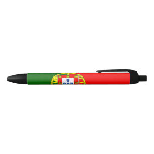 Bolígrafo De Tinta Negra Bandera portuguesa (Portugal)