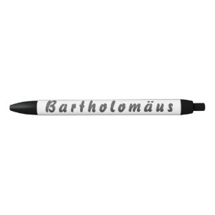 Bolígrafo De Tinta Negra Bartholomäus Kugelschreiber