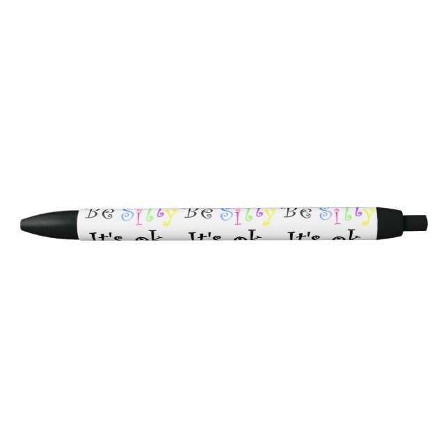 Bolígrafo De Tinta Negra Be Silly It's Ok-pen (Anverso)