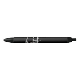 Bolígrafo De Tinta Negra Beauty Business Lashes Hair Salon Pen