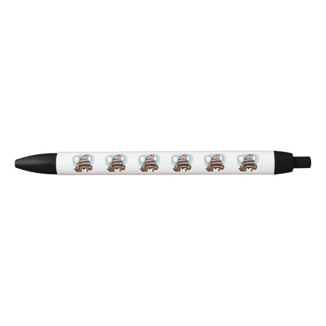 Bolígrafo De Tinta Negra Bee personalizado (Anverso)