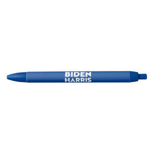 Bolígrafo De Tinta Negra "Biden harris - letras blancas azules